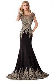 Babyonline Women Mermaid Evening Gown Long Formal Dress for Wedding - My look - $57.99 