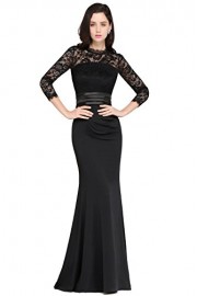 Babyonlinedress Babyonline Women Lace Homecoming Prom Dresses Long Mermaid Evening Formal Dress - My look - $34.99 