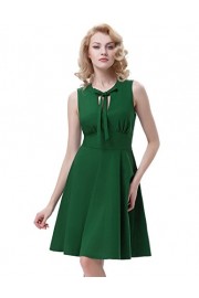 Belle Poque A-Line High Stretchy Vintage Sleeveless Party Dresses for Women - Myファッションスナップ - $32.99  ~ ¥3,713