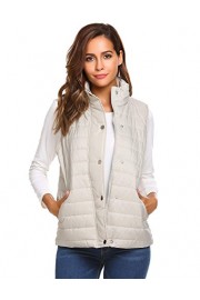 Beyove Women's Packable Lightweight Quilted Outdoor Puffer Vest Jacket Hooded Coat With Pocket - Moj look - $12.99  ~ 11.16€