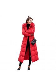Bifast Women Removable Faux Fur Hooded Fluffy Thicken Long Down Coat Down - My look - $124.99 