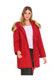 Bifast Womens Parka Jacket Hooded Winter Coats Faux Fur Long Coat Outdoor S-XXL - My look - $66.99 