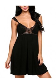 Bifast Womens Slim Chemise Lace Sleepwear Full Slip Nightdress S-XXL - Моя внешность - $16.99  ~ 14.59€