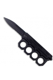 Black Brass Knuckles Knife - My时装实拍 - 