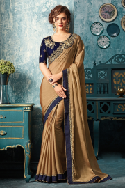 Brown Designer Saree - Il mio sguardo - £75.00  ~ 84.76€