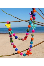 Butterflies and Wool Beads Necklace - Meine Fotos - $25.00  ~ 21.47€