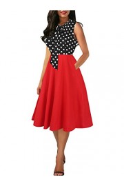 CISMARK Women's Chic Color Block V-Neck Sleeveless Office Pencil Dress - Moj look - $19.99  ~ 126,99kn