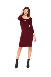 Cable Stitch Women's 3/4 Sleeve Cutout Sweater Dress - Moj look - $49.90  ~ 42.86€