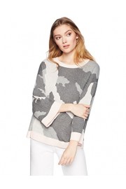 Cable Stitch Women's Camo Jacquard Sweater - Myファッションスナップ - $49.50  ~ ¥5,571