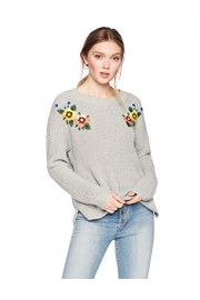 Cable Stitch Women's Hand Embroidered Sweater - Myファッションスナップ - $59.50  ~ ¥6,697