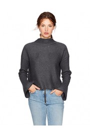 Cable Stitch Women's Mock Neck Cropped Sweater - Myファッションスナップ - $29.90  ~ ¥3,365