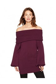 Cable Stitch Women's Off-The-Shoulder Tunic Sweater - Myファッションスナップ - $39.90  ~ ¥4,491