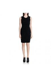 Calvin Klein Womens Faux Suede Rib Knit Trim & Back Casual Dress - My时装实拍 - $32.37  ~ ¥216.89