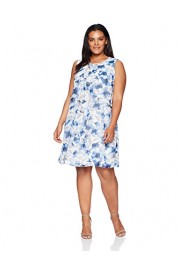 Calvin Klein Women's Plus Size S/L Prtd Chif Dress - Mein aussehen - $107.30  ~ 92.16€
