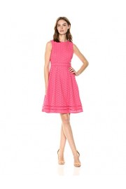 Calvin Klein Women's Sleeveless Cotton Eyelet Fit and Flare Dress - Mi look - $79.99  ~ 68.70€