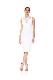 Calvin Klein Women's Sleeveless Lace Sheath with Shoulder Cut Out Dress - My时装实拍 - $159.00  ~ ¥1,065.35
