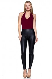 Cemi Ceri Womens Basic Faux Leather Leggings - O meu olhar - $6.99  ~ 6.00€