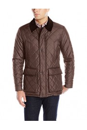 Cole Haan Men's Quilted Nylon Barn Jacket With Corduroy Details - My look - $143.26 