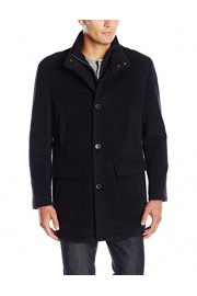 Cole Haan Men's Wool Cashmere Button Front Carcoat with Knit Bib - Mój wygląd - $119.99  ~ 103.06€