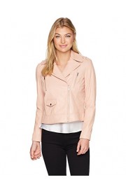 Cole Haan Women's Asymmetrical Leather Moto Jacket - O meu olhar - $127.08  ~ 109.15€