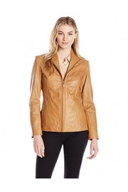 Cole Haan Women's Classic Leather Jacket - Mi look - $148.09  ~ 127.19€