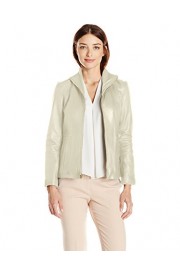 Cole Haan Women's Wing Collar Lether Jacket - O meu olhar - $136.42  ~ 117.17€