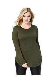 Daily Ritual Women's Plus Size Supersoft Terry Long-Sleeve Shirt with Shirttail Hem - Moj look - $28.00  ~ 24.05€