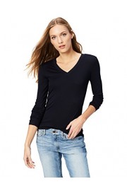 Daily Ritual Women's Rib Knit Jersey Long-Sleeve V-Neck Shirt - Moj look - $19.00  ~ 16.32€