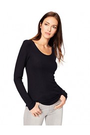 Daily Ritual Women's Ribbed Long-Sleeve Scoop Neck Shirt - Mein aussehen - $20.00  ~ 17.18€