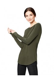 Daily Ritual Women's Supersoft Terry Long-Sleeve Shirt with Shirttail Hem - Moj look - $28.00  ~ 24.05€
