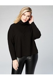 Daily Ritual Women's Terry Cotton and Modal Funnel Neck Pullover - Myファッションスナップ - $28.00  ~ ¥3,151