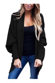 Dearlovers Womens Batwing Sleeve Loose Knitted Draped Open Cardigan Sweater - My look - $34.99 