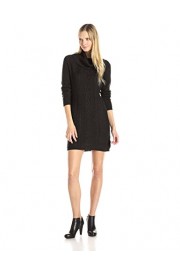 Dockers Women's Cable Front Panel Cotton Sweater Cowl Neck Dress - Mój wygląd - $28.62  ~ 24.58€