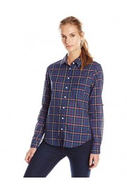 Dockers Women's Essential Perfect Pattern Relaxed Fit Long Sleeve Shirt - Myファッションスナップ - $12.43  ~ ¥1,399