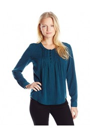Dockers Women's Petite Long Sleeve Pullover Pintuck Blouse Petite - Mi look - $23.11  ~ 19.85€