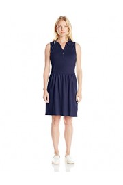 Dockers Women's Sleeveless Solid Pique Collar Dress - Mi look - $19.40  ~ 16.66€