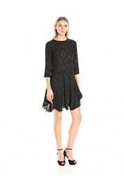 Donna Morgan Women's 3/4 Sleeve Flounce Dress - Myファッションスナップ - $81.26  ~ ¥9,146