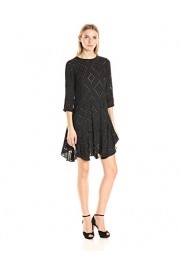 Donna Morgan Women's 3/4 Sleeve Flounce Dress - My时装实拍 - $81.26  ~ ¥544.47