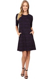 Donna Morgan Womens A-Line Shift Dress With Faux Leather - O meu olhar - $55.39  ~ 47.57€
