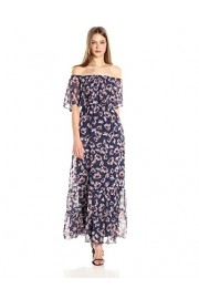 Donna Morgan Women's Pleated Midi Dress with High Low Hem - Myファッションスナップ - $23.53  ~ ¥2,648