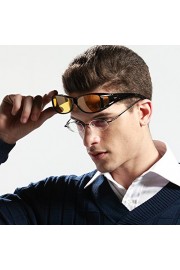 Duco Night Vision Glasses Polarized Wrap Around Prescription Eyewear 8953Y - Myファッションスナップ - $48.00  ~ ¥5,402