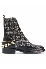 Embellished Tweed Biker Boots - Myファッションスナップ - $1,276.00  ~ ¥143,612