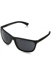 Emporio Armani EA4078 5063-87 Matte Black EA4078 Rectangle Sunglasses Lens Cate - My look - $73.98 