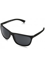 Emporio Armani EA4078 5063-87 Matte Black EA4078 Rectangle Sunglasses Lens Cate - Myファッションスナップ - $73.98  ~ ¥8,326