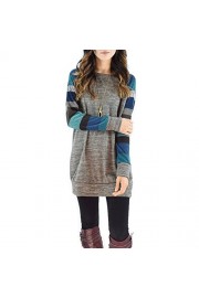 Fantastic Zone Women's Cotton Knitted Long Sleeve Lightweight Tunic Sweatshirt Tops For Women - My时装实拍 - $13.99  ~ ¥93.74