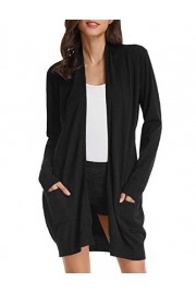 GRACE KARIN Solid Open Front Long Knited Cardigan Sweater For Women CLAF1003 - My look - $18.99  ~ £14.43