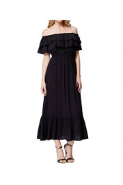 GRACE KARIN Women Off Shoulder Ruffle Dress Casual Maxi Long Party Dresses - Moj look - $25.99  ~ 22.32€