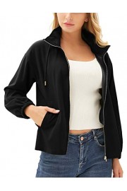 GRACE KARIN Women's Casual Lightweight Long Sleeve Full Zip Hoodies Jacket Coat - My look - $16.99 