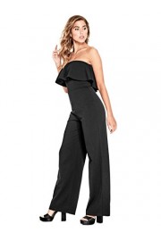 G by GUESS Women's Lacy Strapless Ruffle Jumpsuit - O meu olhar - $59.99  ~ 51.52€