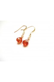 Genuine Orange Zircon Gemstone Earrings - Mein aussehen - $25.00  ~ 21.47€